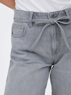 ONLLUMI Mid waist Wide leg fit Denim shorts