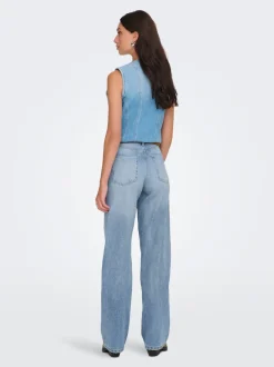 ONLMADDIE-O High waist Wide leg fit Jeans