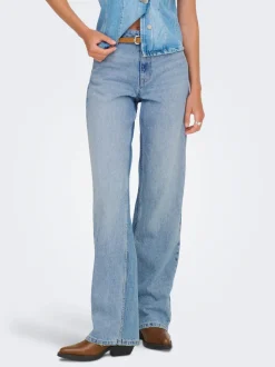 ONLMADDIE-O High waist Wide leg fit Jeans