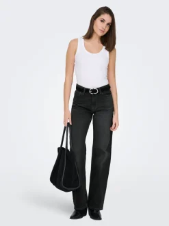 ONLMADDIE-O High waist Wide leg fit Jeans