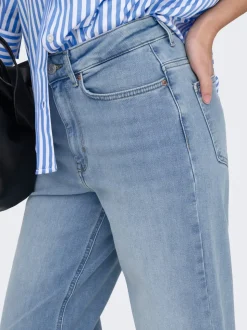 ONLMADISON High waist Wide leg fit Cropped Jeans