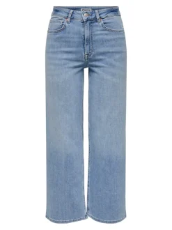 ONLMADISON High waist Wide leg fit Cropped Jeans