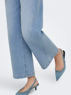 ONLMADISON High waist Wide leg fit Cropped Jeans