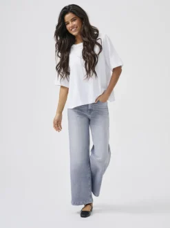 ONLMADISON High waist Wide leg fit Cropped Jeans