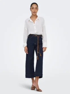ONLMADISON High waist Wide leg fit Cropped Jeans