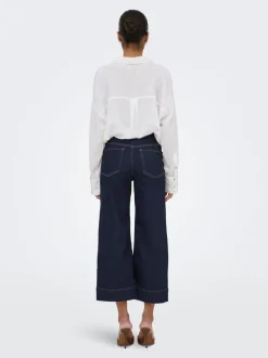 ONLMADISON High waist Wide leg fit Cropped Jeans