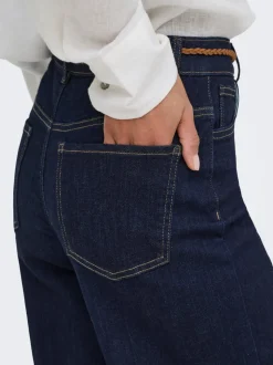 ONLMADISON High waist Wide leg fit Cropped Jeans