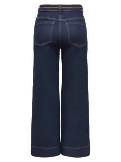 ONLMADISON High waist Wide leg fit Cropped Jeans