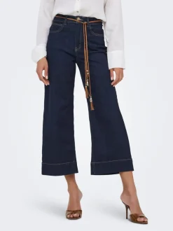 ONLMADISON High waist Wide leg fit Cropped Jeans