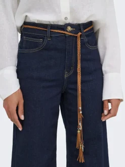 ONLMADISON High waist Wide leg fit Cropped Jeans