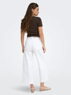 ONLMADISON High waist Wide leg fit Cropped Jeans