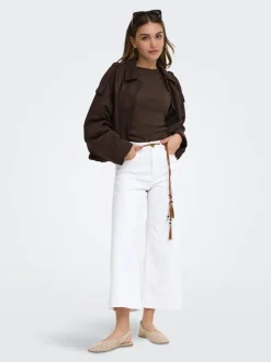 ONLMADISON High waist Wide leg fit Cropped Jeans