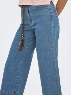 ONLMADISON High waist Wide leg fit Cropped Jeans