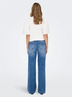 ONLMADISON-ROYAL High waist Wide leg fit Jeans