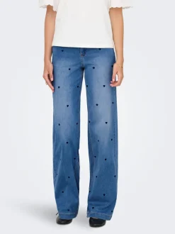 ONLMADISON-ROYAL High waist Wide leg fit Jeans