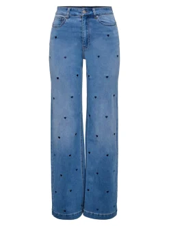 ONLMADISON-ROYAL High waist Wide leg fit Jeans