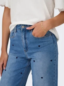 ONLMADISON-ROYAL High waist Wide leg fit Jeans