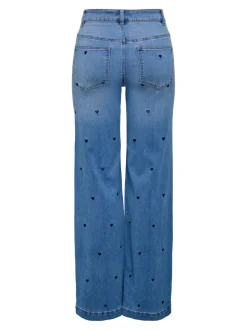 ONLMADISON-ROYAL High waist Wide leg fit Jeans