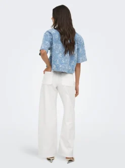 ONLMADISON-SILLE High waist Wide leg fit Jeans