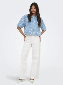 ONLMADISON-SILLE High waist Wide leg fit Jeans
