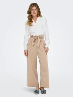 ONLMARSA Flared fit Paperbag broek