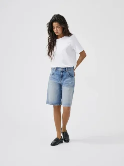 ONLMATE Mid waist Baggy fit Denim shorts