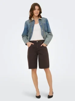ONLMATE-SILLA Loose fit Denim shorts