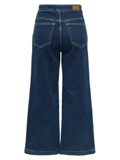 ONLNEW High waist Brede pasvorm - bijgesneden Cropped Jeans