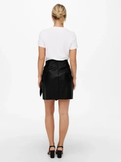 ONLOLIVIA Leren rok Korte rok