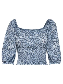 ONLPELLA Gesmokte top