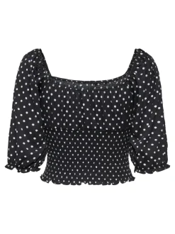 ONLPELLA Gesmokte top