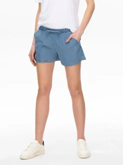 ONLPEMA Mid waist Relaxed fit Denim shorts