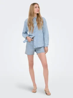 ONLPHINE Mid waist Regular fit Denim shorts
