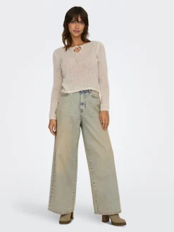 ONLPIPER-SONIC High waist Wide leg fit Jeans