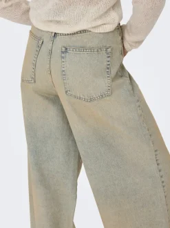 ONLPIPER-SONIC High waist Wide leg fit Jeans