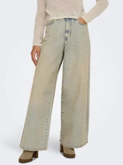 ONLPIPER-SONIC High waist Wide leg fit Jeans