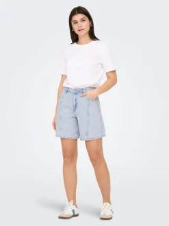 ONLREBECCA Mid waist Regular fit Denim shorts