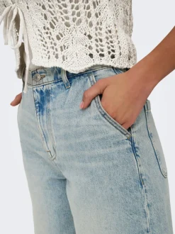 ONLRUTH Mid waist Loose fit Denim shorts