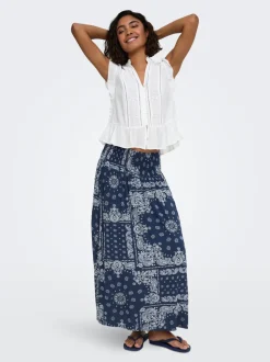 ONLSAKI Gesmokte blouse Lange rok
