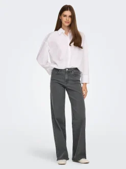 ONLSANNA High waist Wide leg fit Jeans
