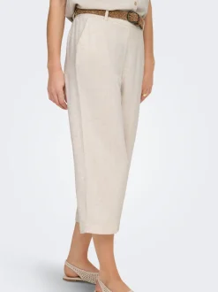 ONLSIESTA Cropped fit Linnen Culotte broek