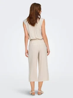 ONLSIESTA Cropped fit Linnen Culotte broek