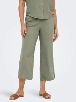 ONLSIESTA Cropped fit Linnen Culotte broek