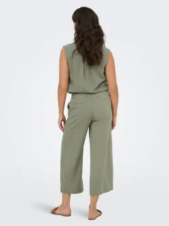 ONLSIESTA Cropped fit Linnen Culotte broek
