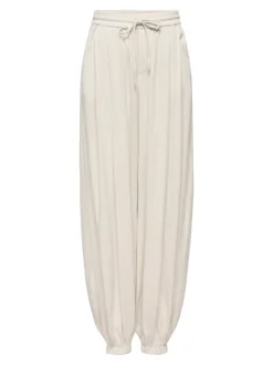 ONLSIESTA Wide leg fit Linnen Broek met wijde pijpen