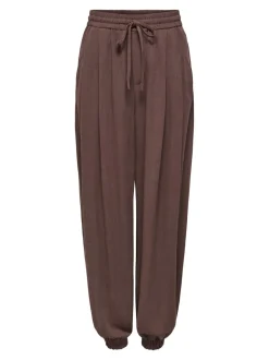 ONLSIESTA Wide leg fit Linnen Broek met wijde pijpen