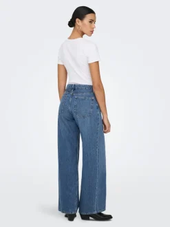 ONLSILKY High waist Wide leg fit Jeans