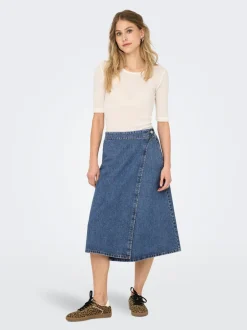 ONLTHEA Denim Denim rok Midi-rok