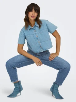 ONLTROY High waist Carrot fit Enkel lengte Jeans
