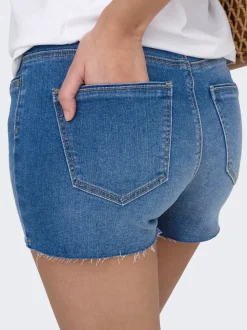 ONLWAUW Mid waist Regular fit Denim shorts